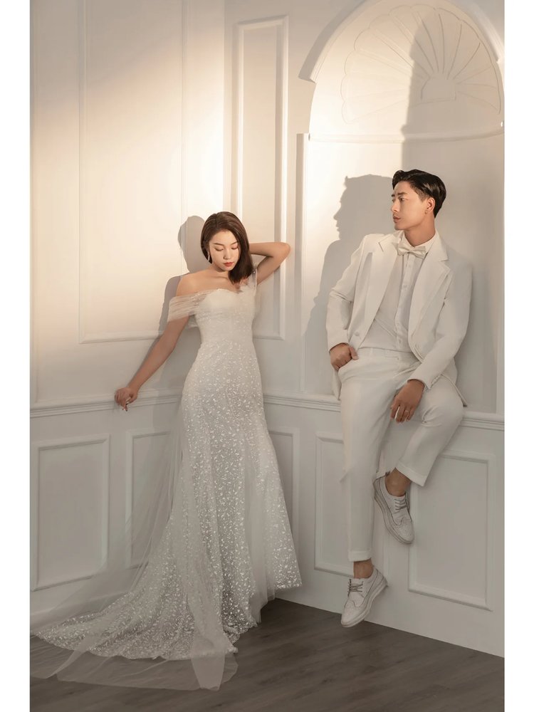 这组光影极简风婚纱照真的盲选不出错
