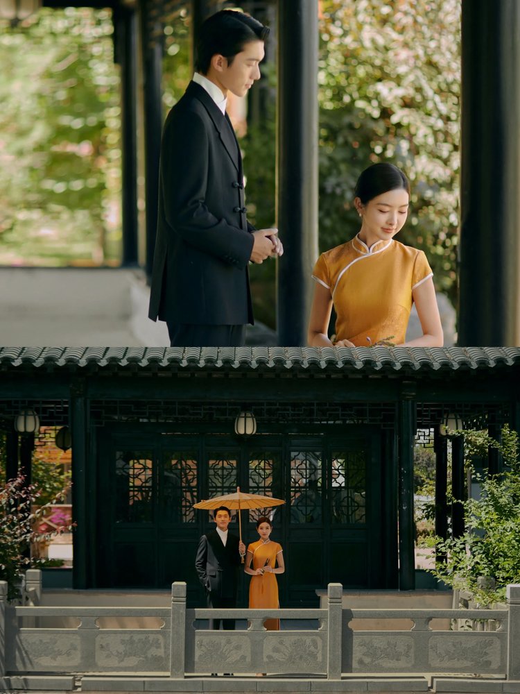 园林旗袍婚纱照 传统与现代的完美融合