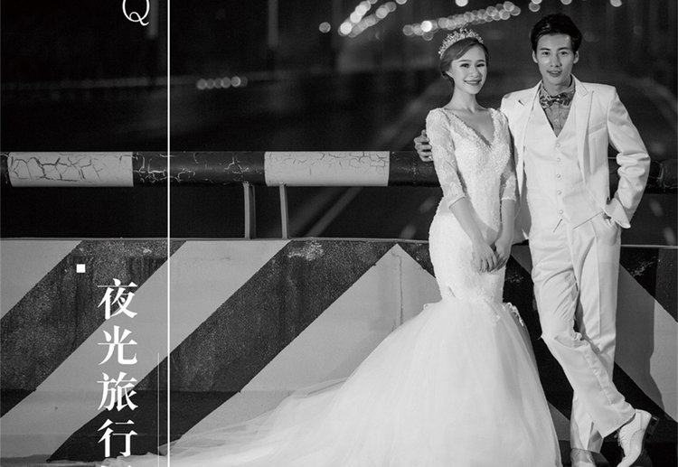 盐城婚纱照·台北莎罗婚纱摄影·夜光旅行婚纱照