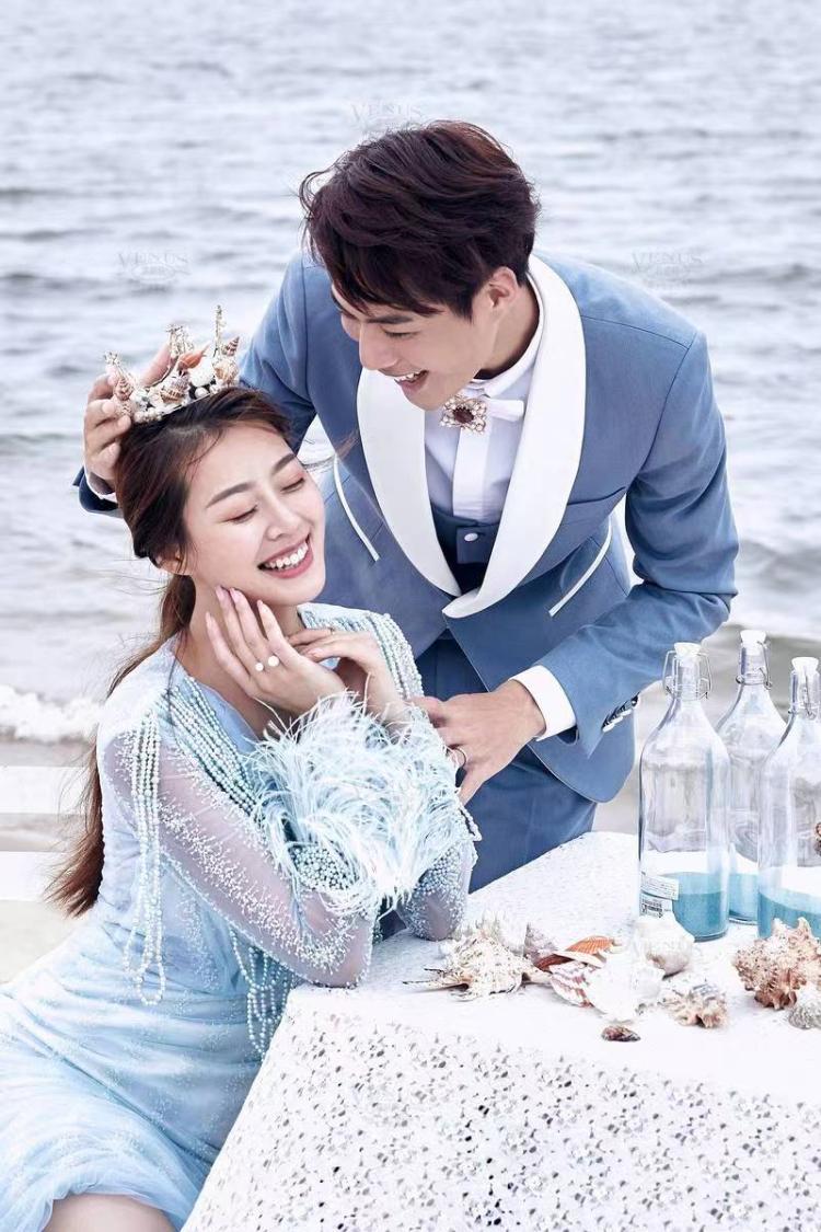 哈尔滨婚纱照推荐:风信子风格海边婚纱照
