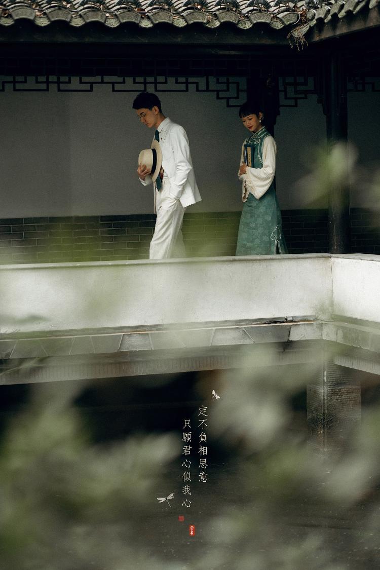 重庆婚纱照丨民国复古婚纱照 复古园林婚纱照