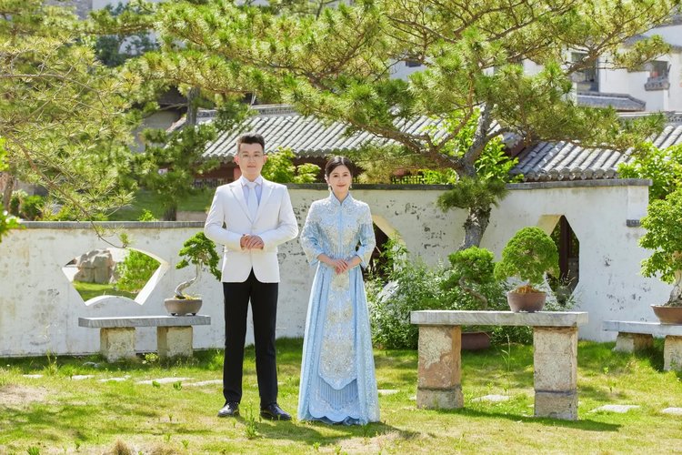 新中式园林婚纱照·临沂印象天成