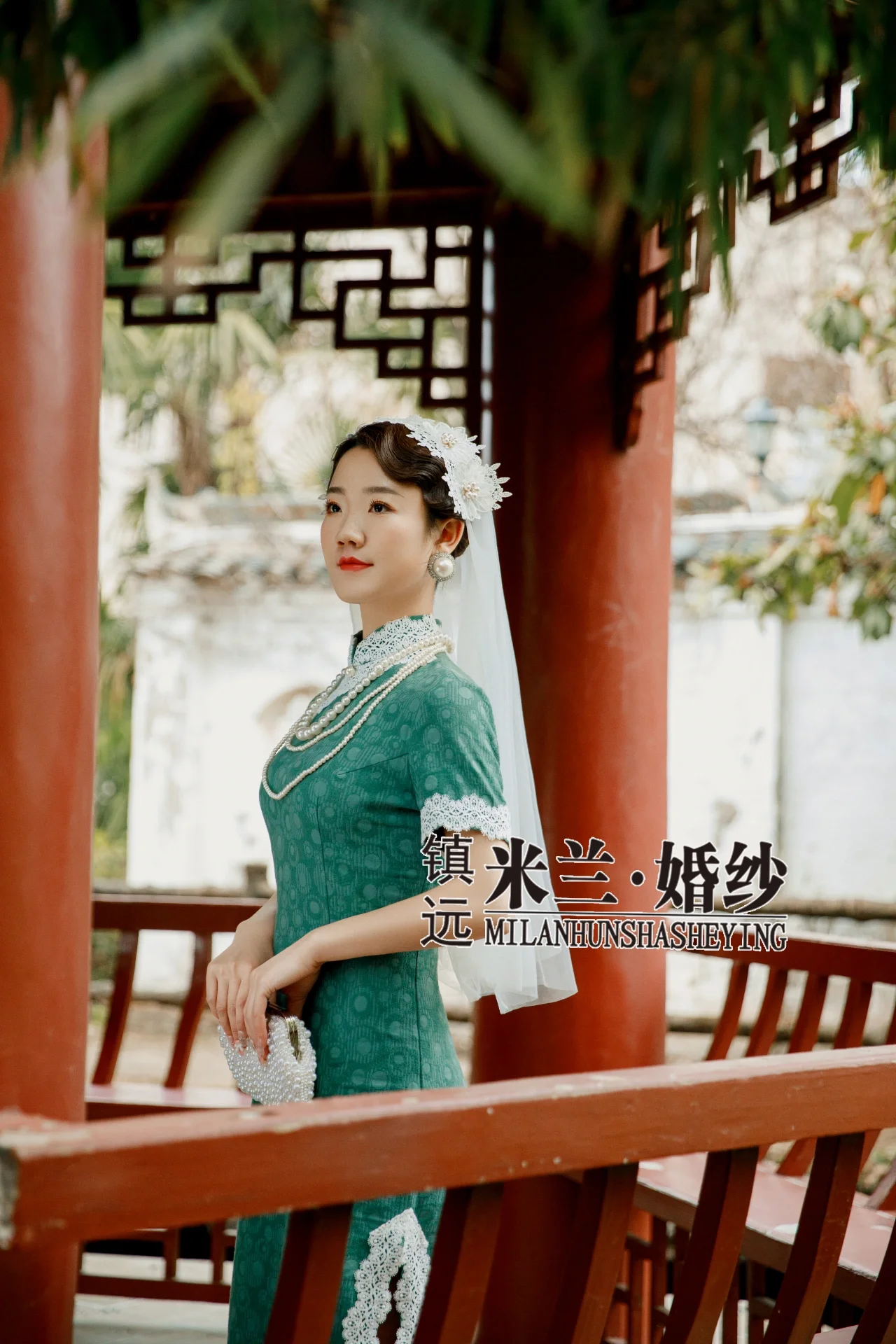 旗袍园林婚纱照 每一帧画面都无比浪漫