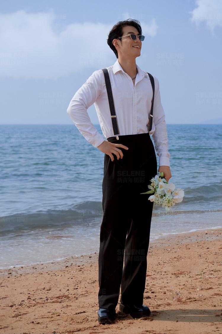 海边沙滩婚纱照 定格浪漫永恒的爱情瞬间