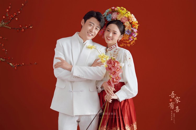 西安婚纱照,簪花婚纱照在西安也可以拍