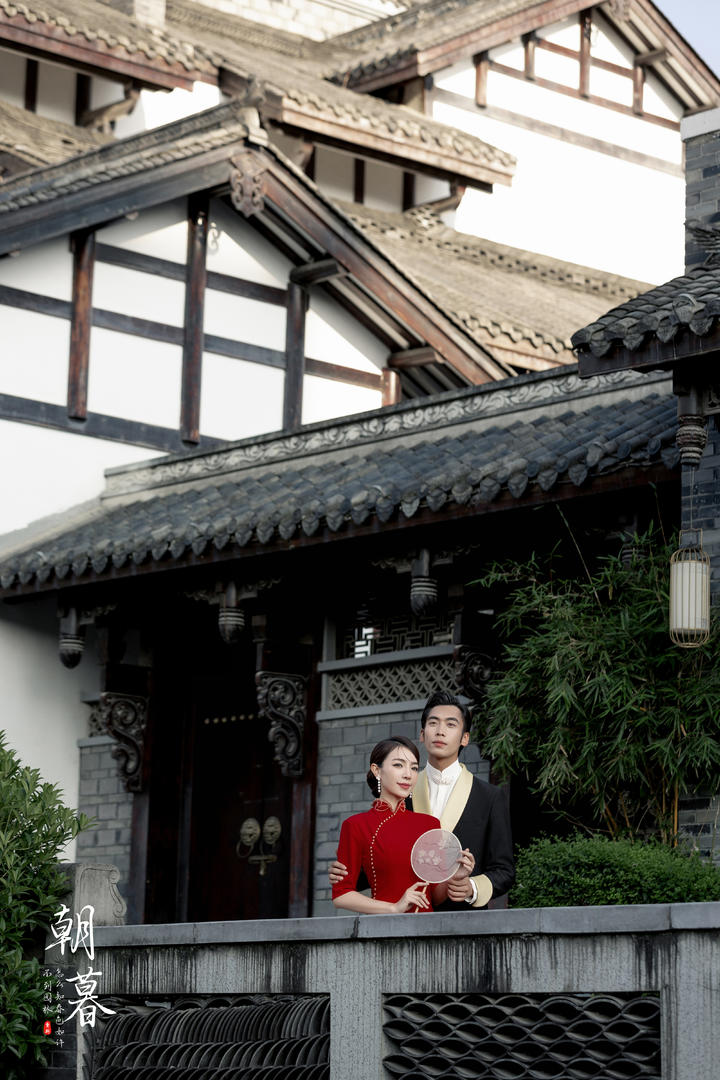 一眼沦陷的新中式园林婚纱照 | 轻奢婚纱摄影