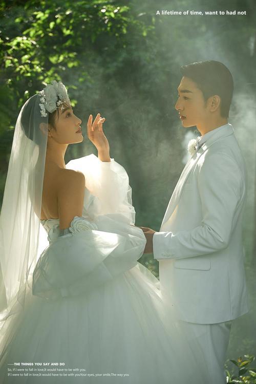 自带仙气 森系梦幻婚纱照真的太爱了