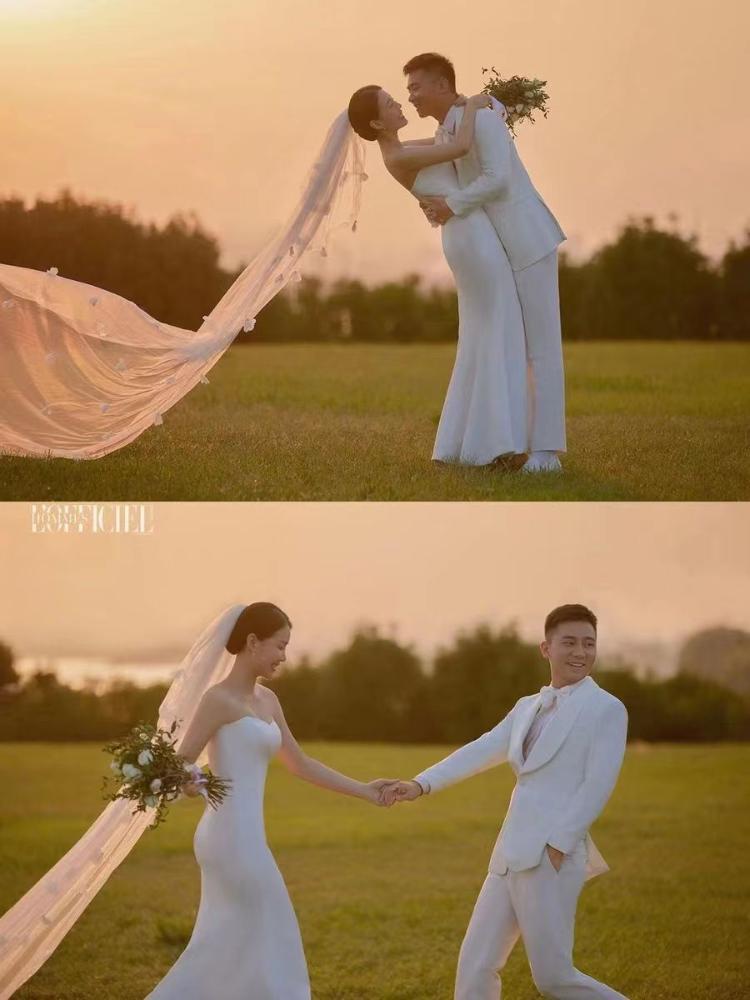 原尚婚纱摄影:日落夕阳婚纱照