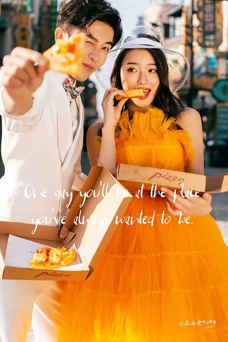 橙色欧美风活力街拍婚纱照·福州婚纱摄影