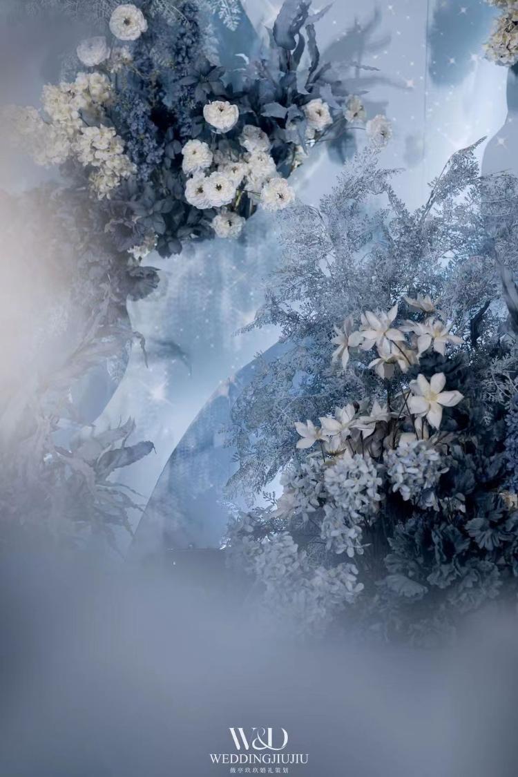 金华薇亭玖玖婚礼--莫兰迪蓝色婚礼策划