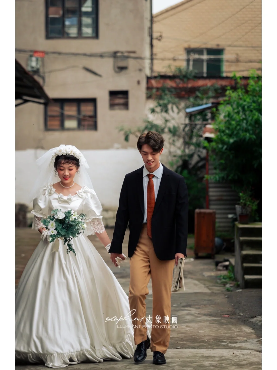 高级复古胶片风婚纱照都是蹉跎岁月的写照，客片分享
