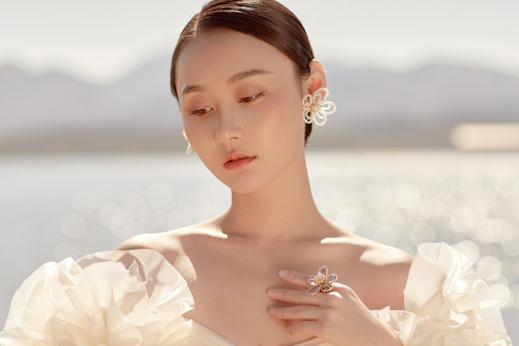 午后浪漫婚纱照 粉色梦幻婚纱