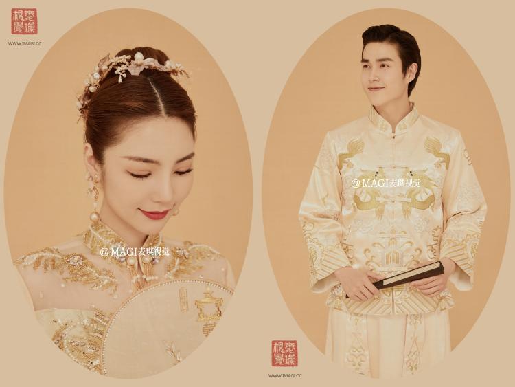 麦琪婚纱摄影推荐:工笔画婚纱照