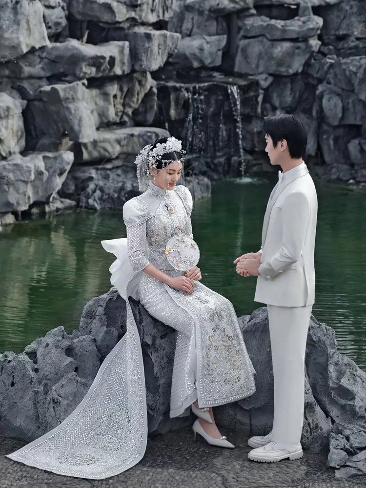 中式园林婚纱照,一眼定终身