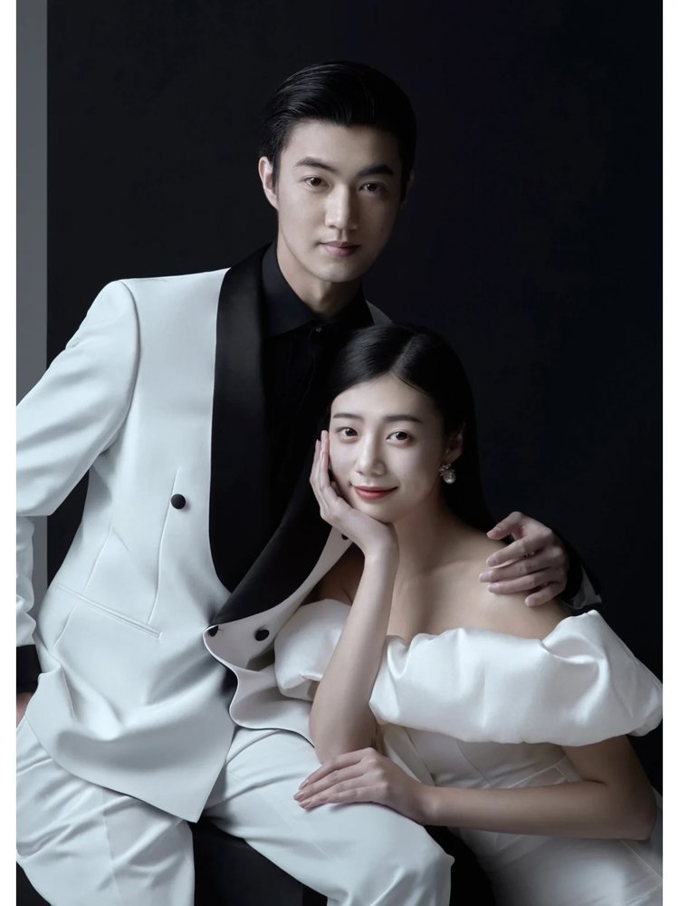 唯美白色婚纱照 挚爱极简婚纱照
