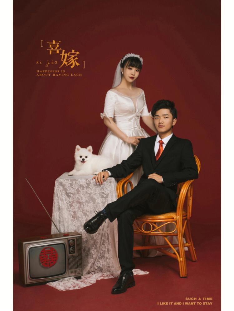 室内婚纱照:流光墨影主题 怀旧复古婚纱照 (客片)