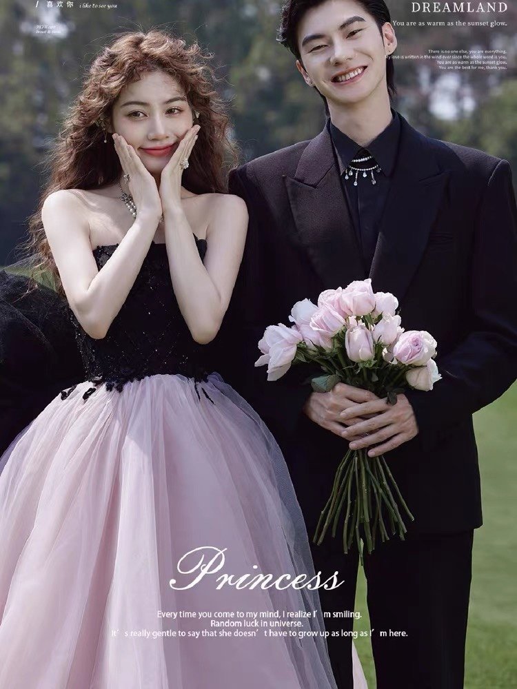 法式草坪婚纱照,当婚纱摄影遇上高贵公主
