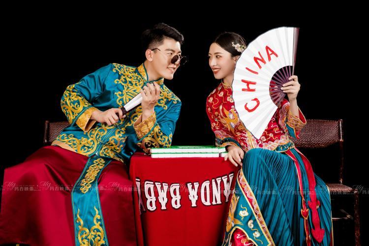 新中式嘻哈搞笑婚纱照 清远婚纱摄影