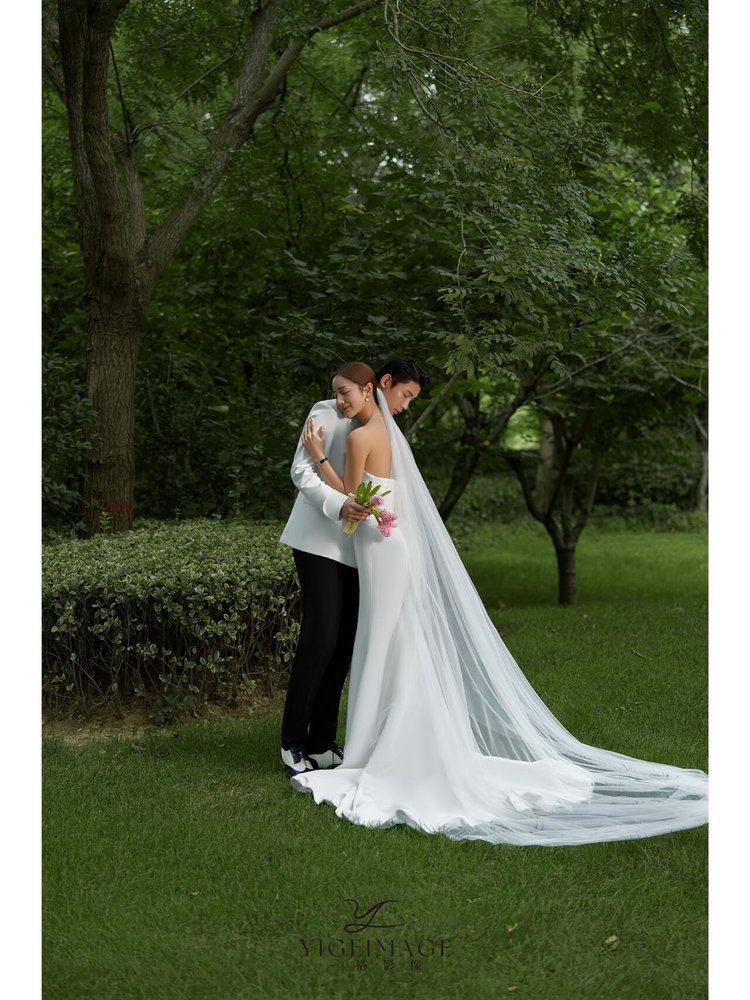 超甜治愈森系婚纱照,幸福感爆棚的婚纱照