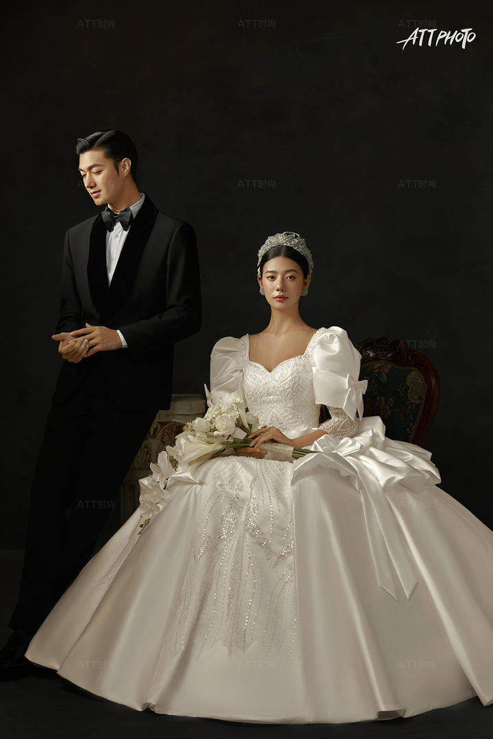 ATT婚纱摄影/复古油画婚纱照 质感爆棚