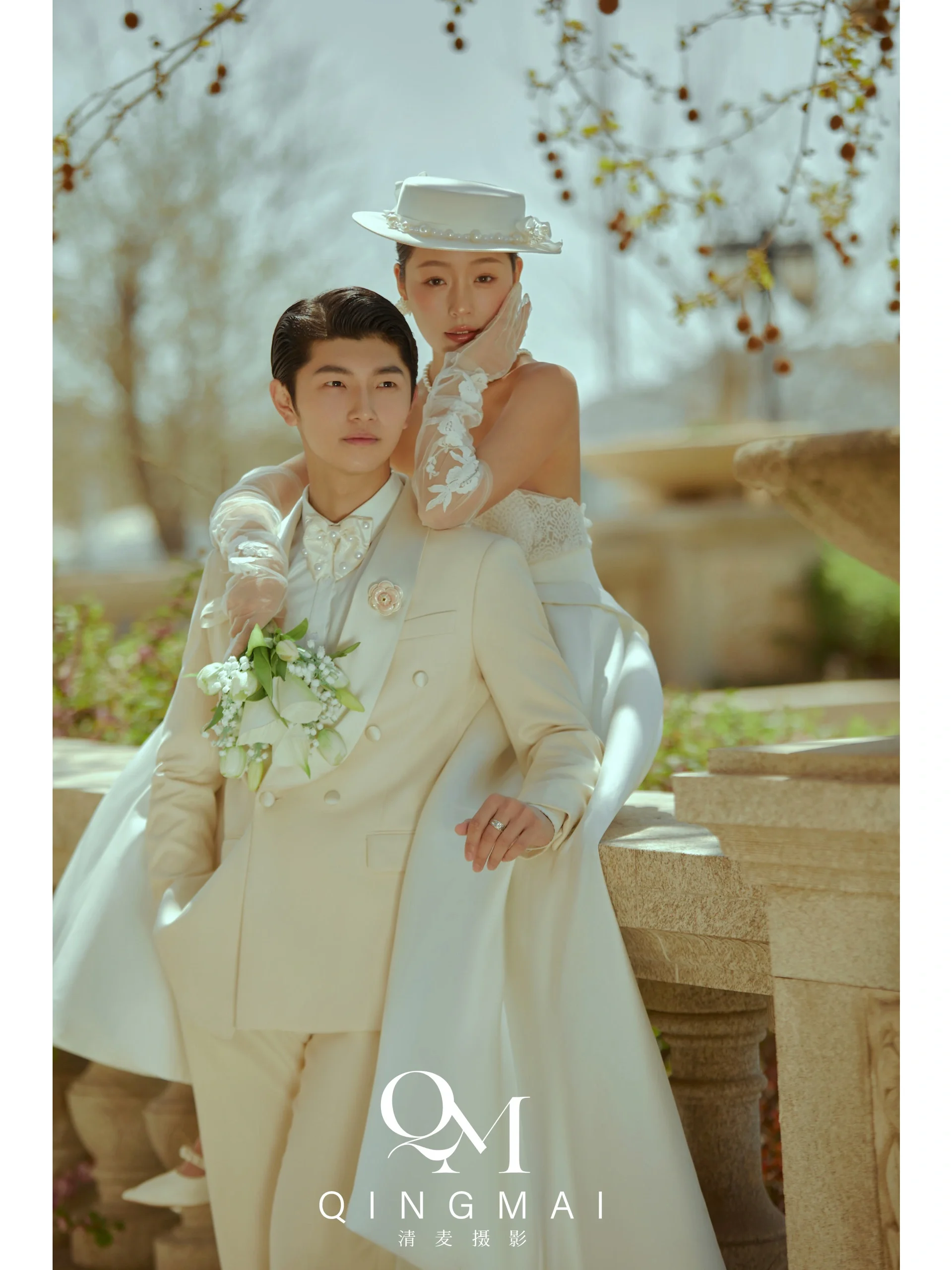 法式午后婚纱照 优雅婚纱摄影