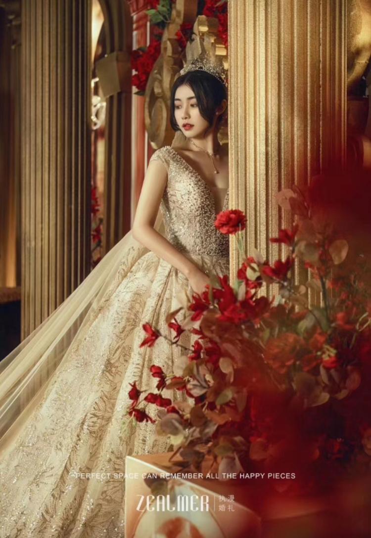 南通启东执漫婚礼-金红复古