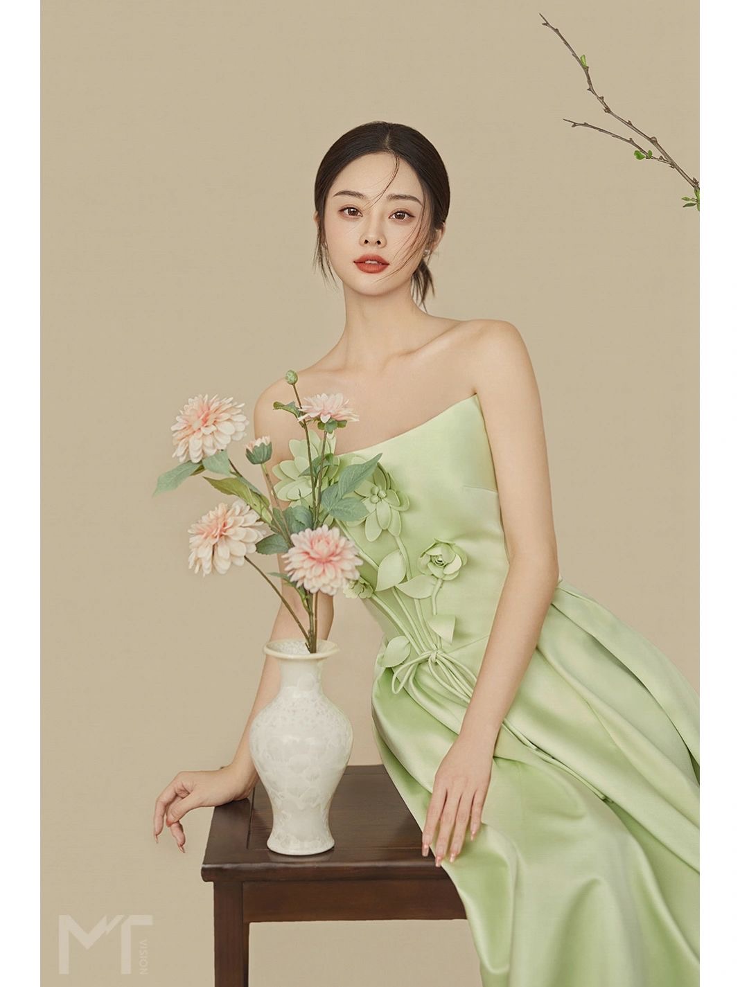 室内工笔画婚纱照-盐城响水米兰婚纱摄影