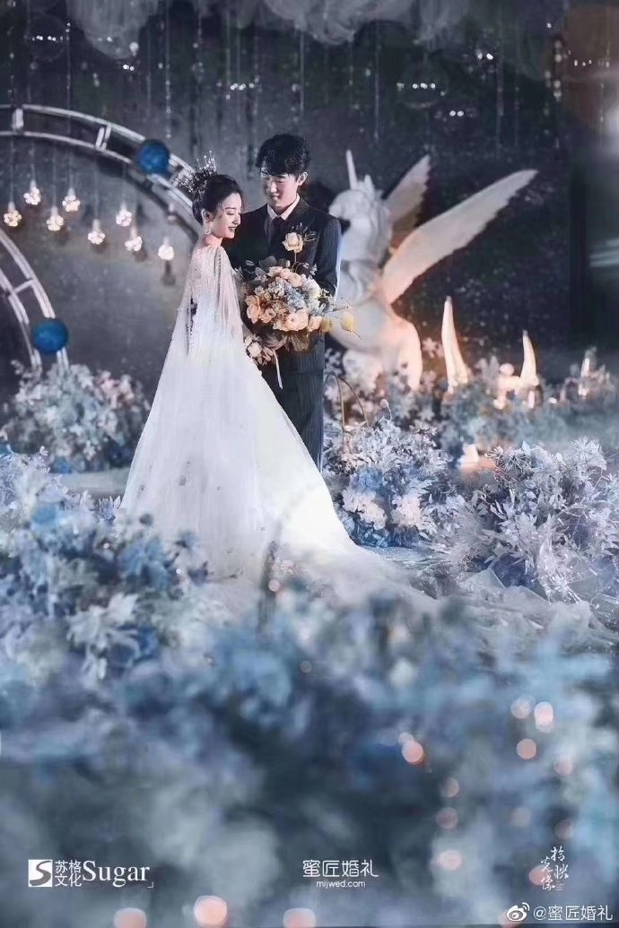 蓝色经典独角兽童话婚礼-蜜匠婚礼