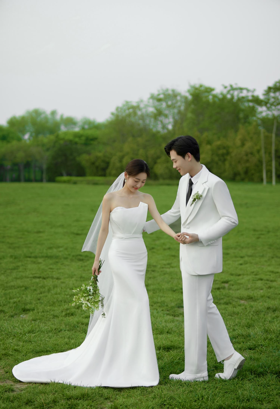 户外小清新森系婚纱照