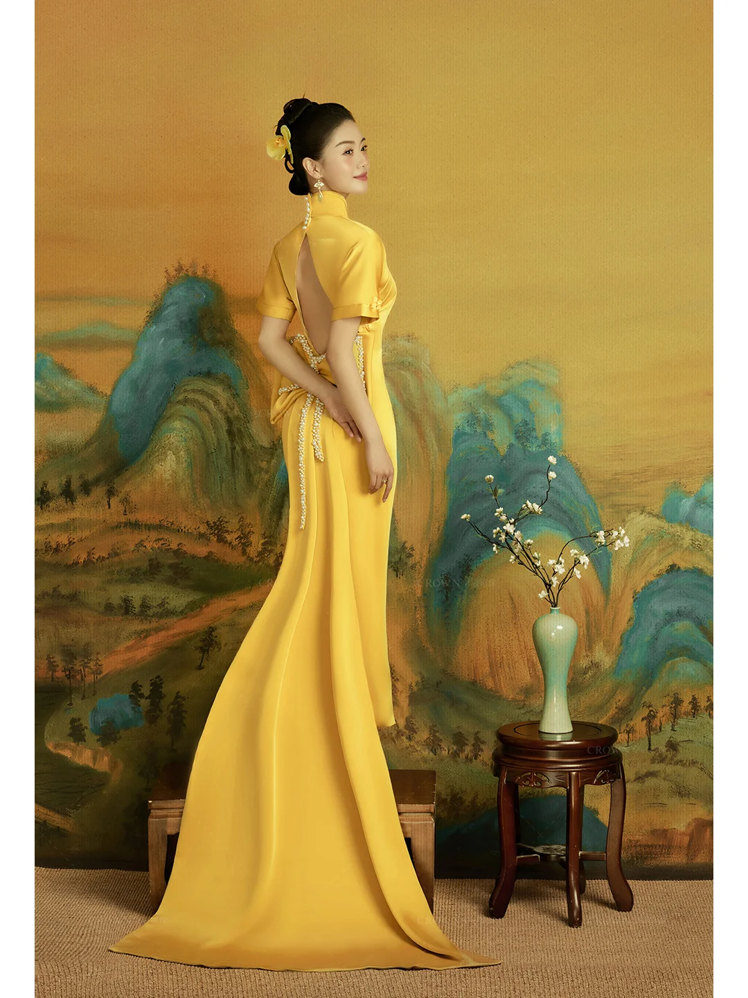 水墨工笔画婚纱照，今年一定不能错过的中式婚纱照
