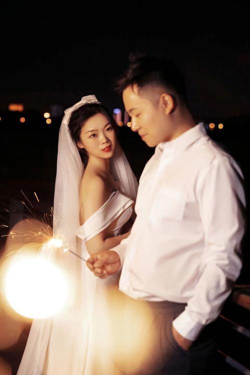 玖肆伍婚纱摄影--夜景电影风婚纱照 咸阳婚纱摄影