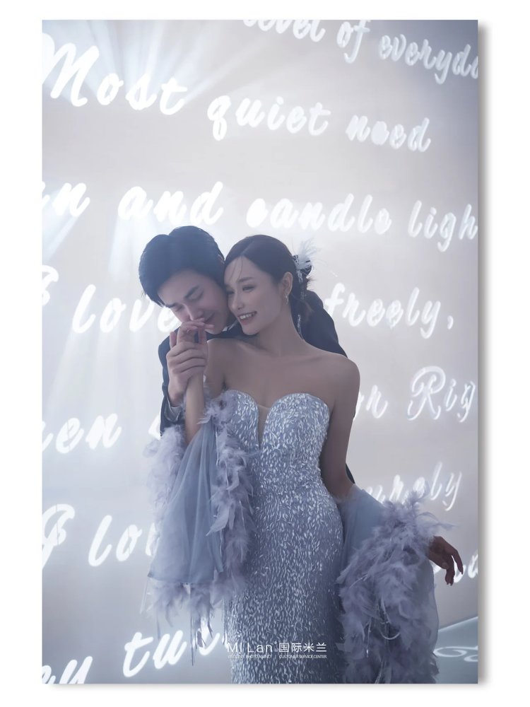 光影婚纱照除了唯美也可以很时尚