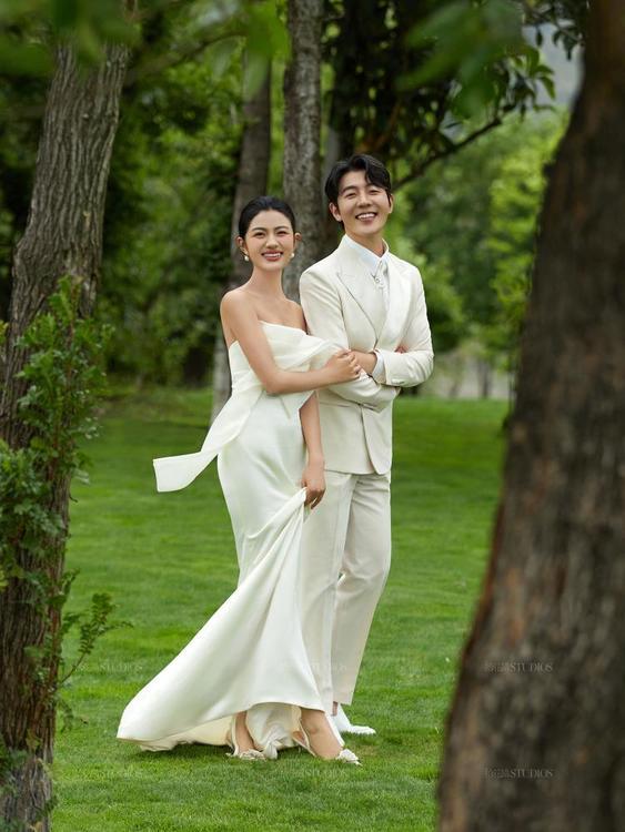 信阳外景婚纱照风格:森系清新婚纱照 每一个角落 都有爱的故事