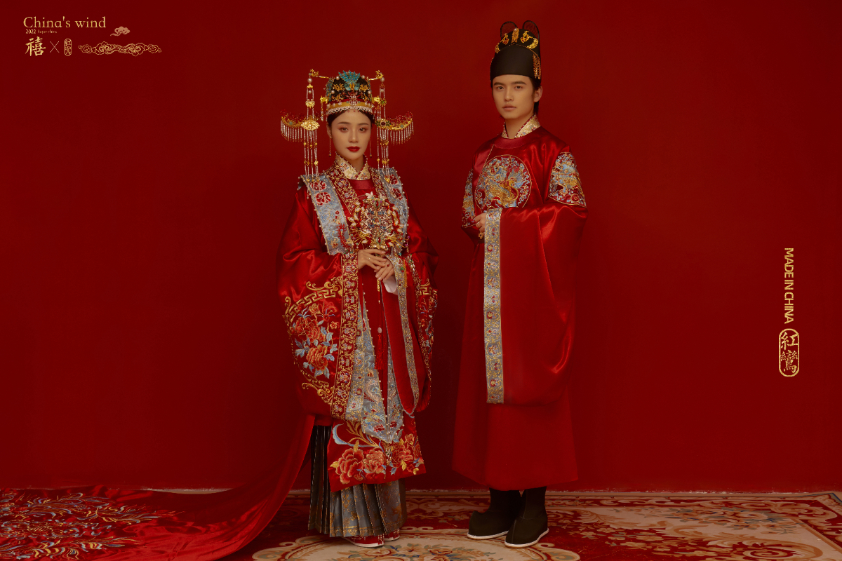 汉服控进，传统汉服婚纱照