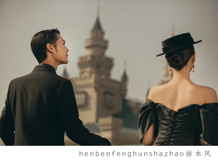 新乡婚纱摄影:赫本风欧式高级感婚纱照·瑞丽摄影