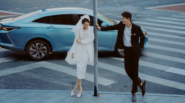 个性街拍婚纱照 时尚又有个性