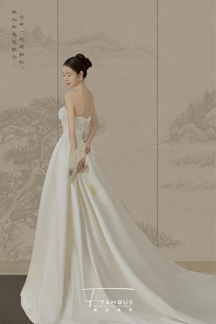 中式工笔画婚纱照-FamOus婚纱摄影