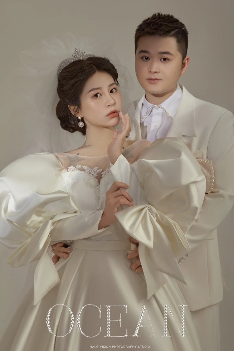 室内高级感婚纱照 婚纱摄影拍摄时尚符号