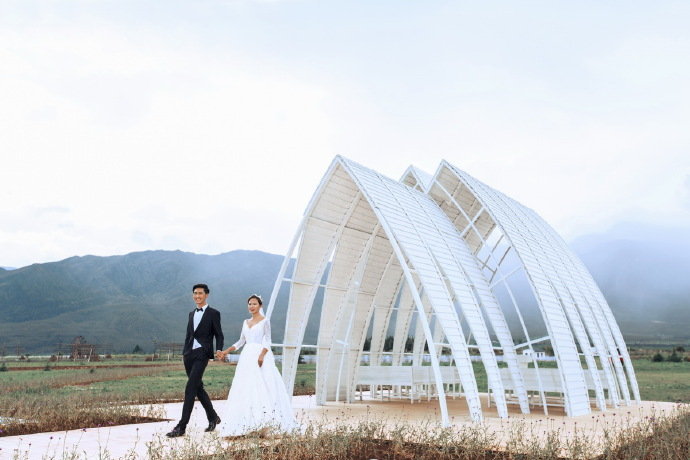 时尚户外婚纱照·米兰婚纱摄影