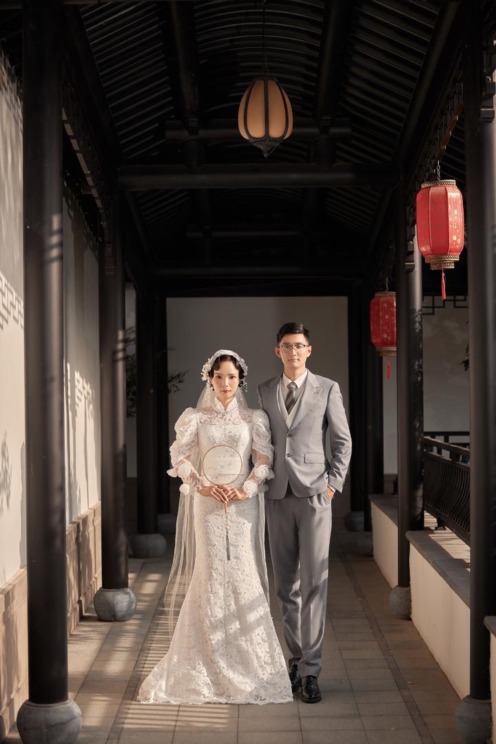 中式园林复古婚纱照·泰安婚纱摄影的天花板