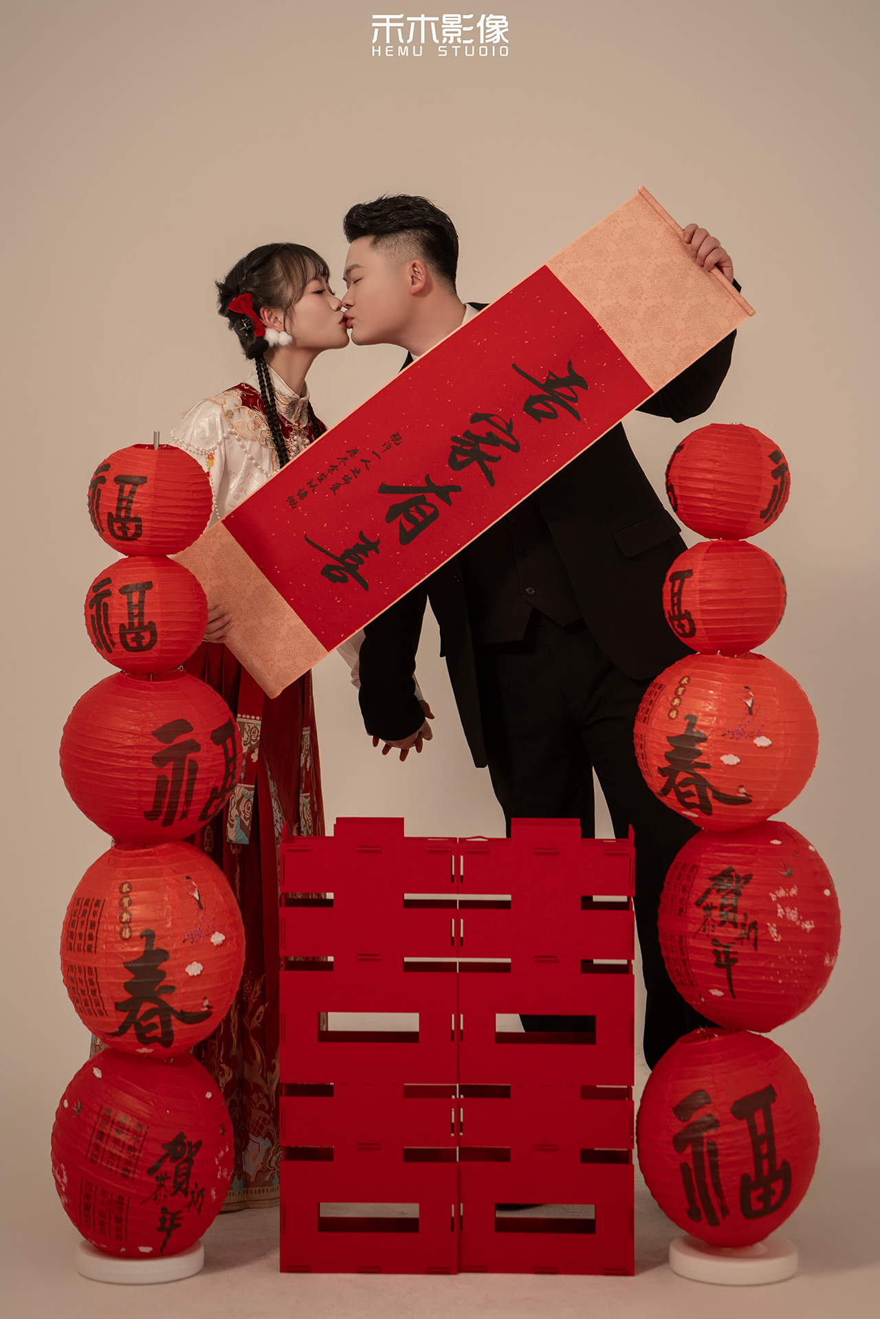 新中式马面裙婚纱照 传统与现代的完美融合