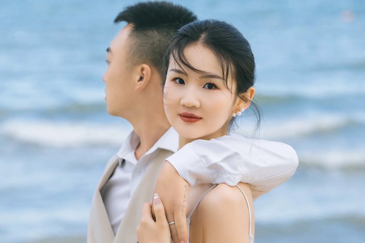 浪漫海景婚纱照 每一帧画面都无比浪漫