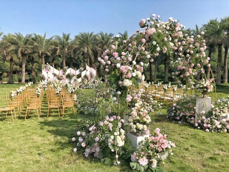 唯爱婚礼婚庆求婚策划深圳店 |粉绿色户外森系婚礼