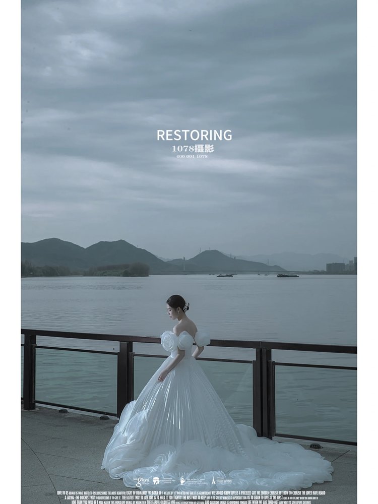 浪漫外景婚纱照 自然限定的温柔滤镜