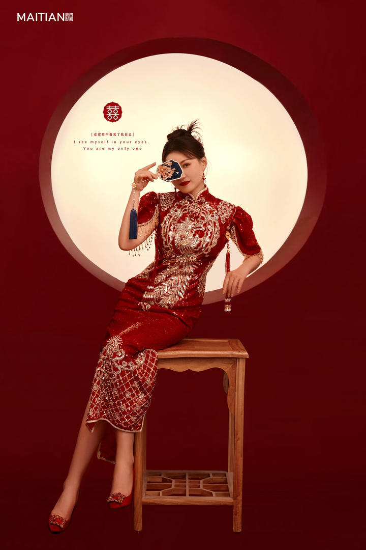 新中式风婚纱照~秀禾风·麦田影画