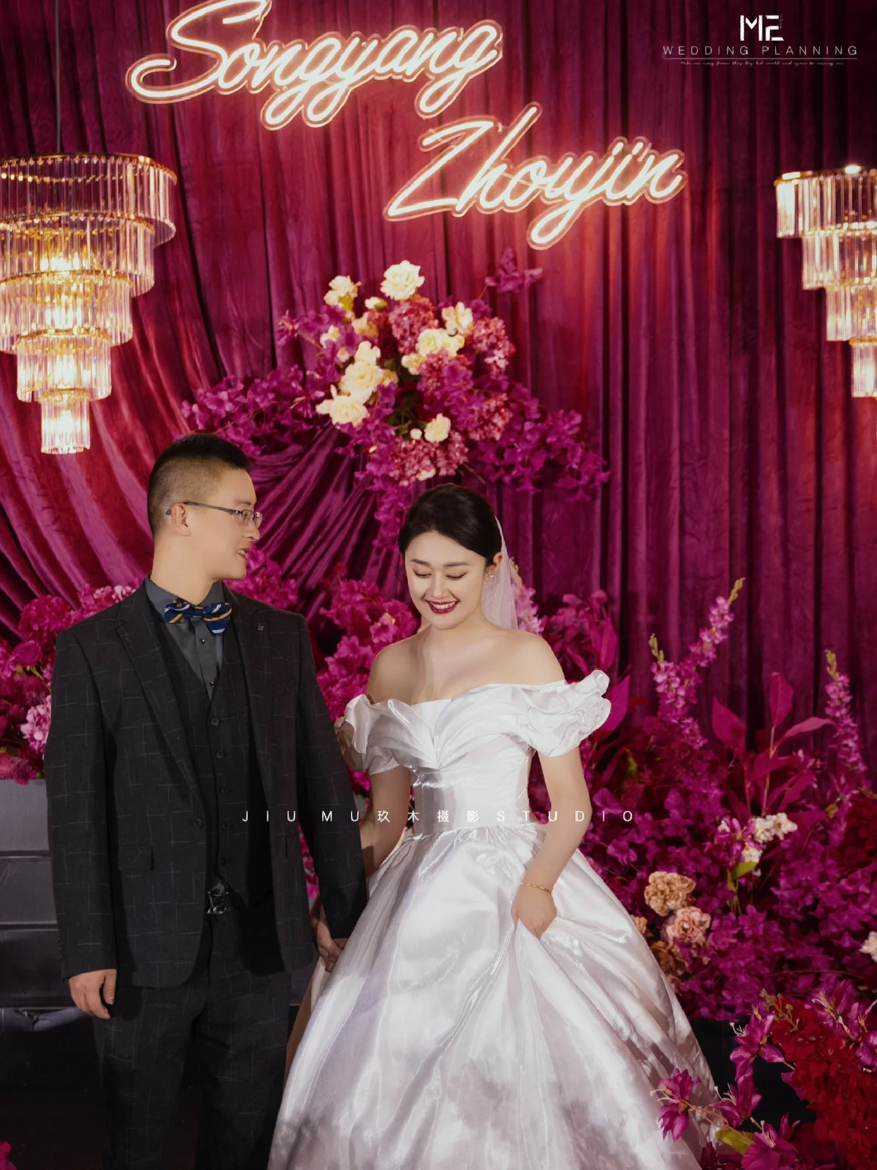 玫红色系婚礼  爱与美的完美结合