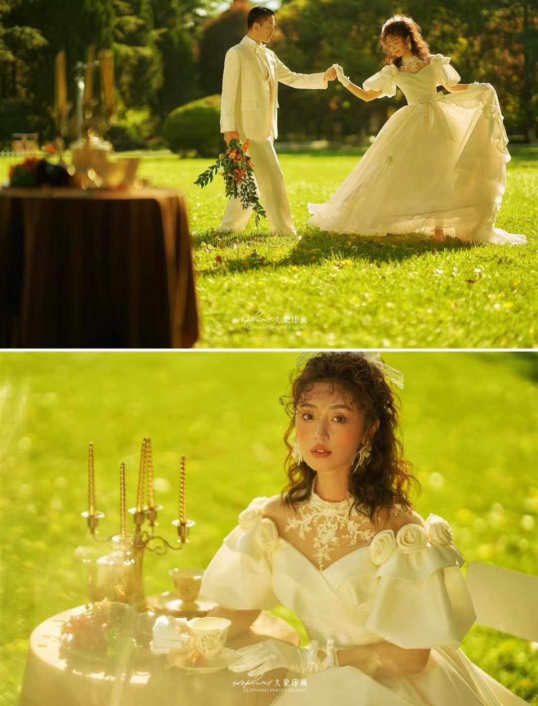 油画复古风婚纱照推荐，温州婚纱照