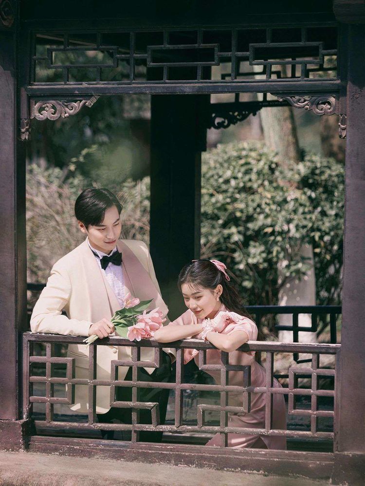 荔湾湖,民国风园林婚纱照,广州婚纱照推荐