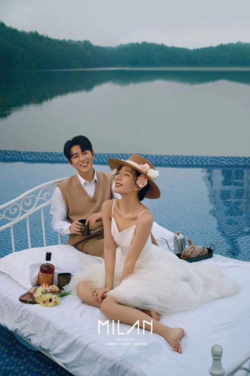 公主日记主题婚纱照 大自然湖景婚纱照