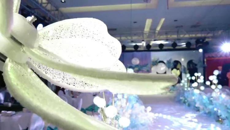 伊恋婚礼简约蓝色系小场